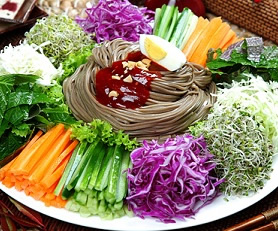 Jangban Guksu - Spicy Buckwheat Noodles w/ Vegetables - ????