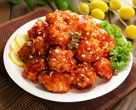 Yangnyeom Tongdak - Seasoned Fried Chicken - 양념통닭