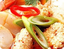Fish Egg Stew w/ Vegetables