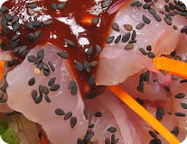 Diced Sashimi w/ Vegetables