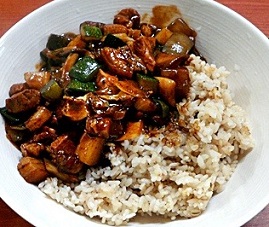 Chajangbop - Black Bean Paste & Vegetable With Rice - 짜장밥