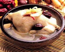 Samgyetang - Chicken Soup with Ginseng - 삼계탕