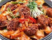 Spicy Pork Sausage Stirfry